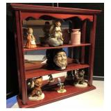 Mirrored Back Curio Cabinet w/Contents Mirrored Back Curio Cabinet w/Contents