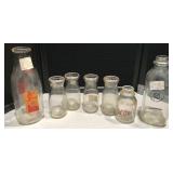 Vintage Milk Jars - Various Sizes Vintage Milk Jars - Various Sizes