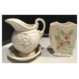 Hull Vase and Pitcher/Plate Hull Vase and Pitcher/Plate