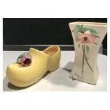 McCoy Yellow Shoe Planter & Vase