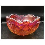 Stunning Carnival Glass Bowl Stunning Carnival Glass Bowl