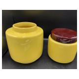 Vintage Yellow McCoy Planters