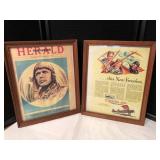 Pair of Vintage Framed Prints Pair of Vintage Framed Prints