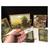 Vintage Still Life/Mirror, Landscape Tray & More Vintage Still Life/Mirror, Landscape Tray & More