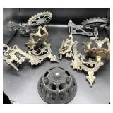 Antique Oil Lamp Brackets & Oil Lamp Wall Brackets Antique Oil Lamp Brackets & Oil Lamp Wall Brackets