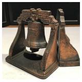 Liberty Bell Bookends in Solid Cast Iron Bronze Liberty Bell Bookends in Solid Cast Iron Bronze