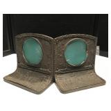 Antique Cast Iron Bookends w/Frames Antique Cast Iron Bookends w/Frames