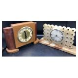 Pair of Mid-Century Clocks