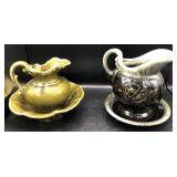 Vintage Hull & McCoy Teapots & Saucers Vintage Hull & McCoy Teapots & Saucers