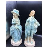 Pair of Victorian Style Lady & Gentlemen Pair of Victorian Style Lady & Gentlemen