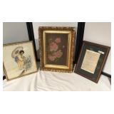 M.V. Dunmika Framed Watercolor & More