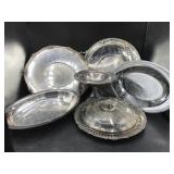 Silverplated Platters, Bowls, Compote Silverplated Platters, Bowls, Compote