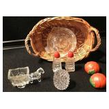 Basket of Salt & Pepper Shakers & More Basket of Salt & Pepper Shakers & More