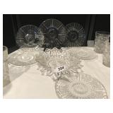 Collection of glassware plates, glasses & more