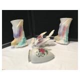 Porcelain & Floral Wall Pockets Porcelain & Floral Wall Pockets