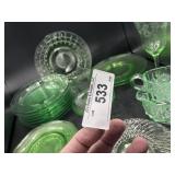 Vintage Green Depression Glass Vintage Green Depression Glass