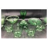 Vintage Green Depression Glass - Heisey & More