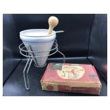 Vintage Mirro Canning Strainer Sieve Collander