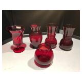 Ruby Red Vases