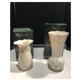 Belleck Liffy Vase & Listowel Vase Belleck Liffy Vase & Listowel Vase