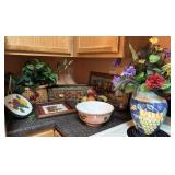 Decorative Fruit And Floral Grouping