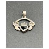 Sterling Silver Claddagh Pendant