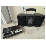 Sony Stereo and GE Cassette Recorder