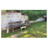 Outdoor Bench and Accessories Lot