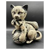 McCoy Ceramic Cat Figurine Planter