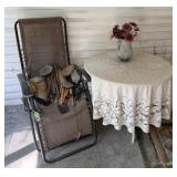 Patio Chair, Table, and Decor Items
