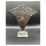 Vtg. Bombay Decorative Cast Metal Vase