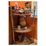 Three-Tier Wicker Shelf Unit