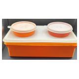 Tupperware Orange Storage Set