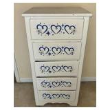 Painted Wooden Five-Drawer Chest