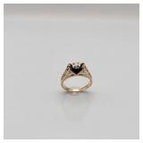 14K Gold Solitaire Diamond Ring