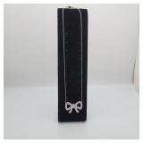 14K Gold Bow Pendant Necklace