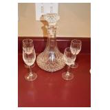 Vtg Cristal D'arques Durand Longchamp Decanter