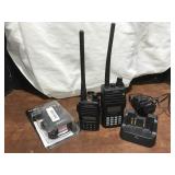 Vaesu FT-270 and FT-4X hand held radios