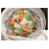 Vtg Ferncroft Floral Derby Hat in Jami Hat Box