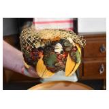Vtg Union Made Felt & Feathers Hat