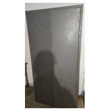 Metal Storage Cabinet With Contents