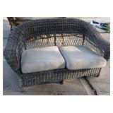 Wicker Loveseat With Cushions