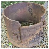 Rustic Cast Iron Drum with Hatch