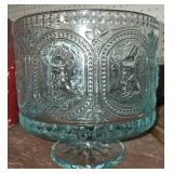 Turquoise Embossed Bunny Trifle Bowl