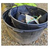 Black Plastic Garden Planters