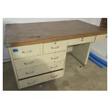 Metal Desk With Multiple Drawers