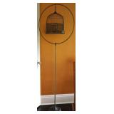 Vintage Freestanding Bird Cage with Stand
