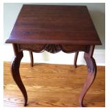 Ornate Carved Wood Side Table