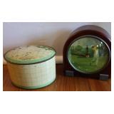 Powder Tin & Golf-Themed Alarm Clock