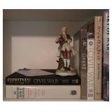Porcelain Figure With Civil War Books